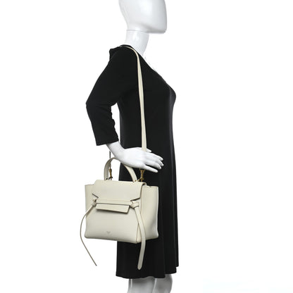 Celine Grained Calfskin Nano Belt Bag Linen 2 of 12