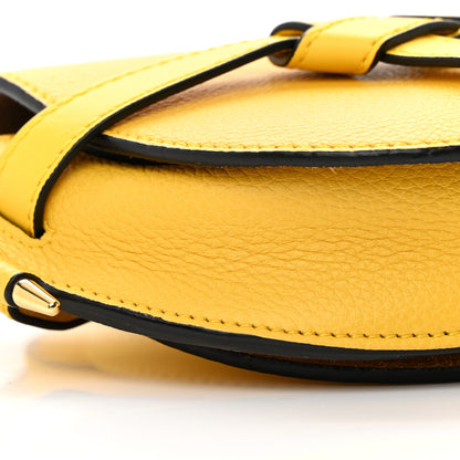 Loewe Grained Calfskin Mini Gate Crossbody Bag Yellow 9 of 14