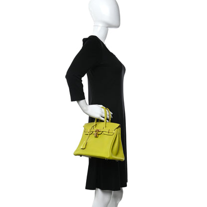 Hermes Swift Birkin 25 Lime 2 of 10
