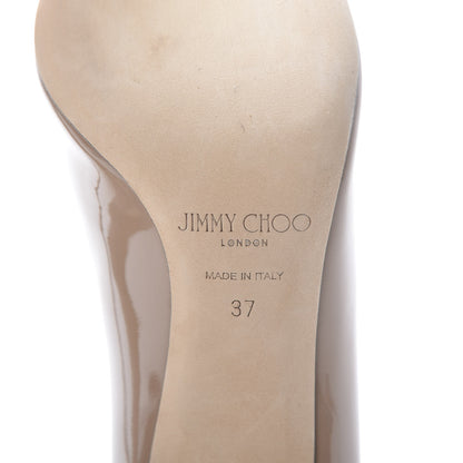 Jimmy Choo Patent Lilac 100 37 Nude 7 of 8