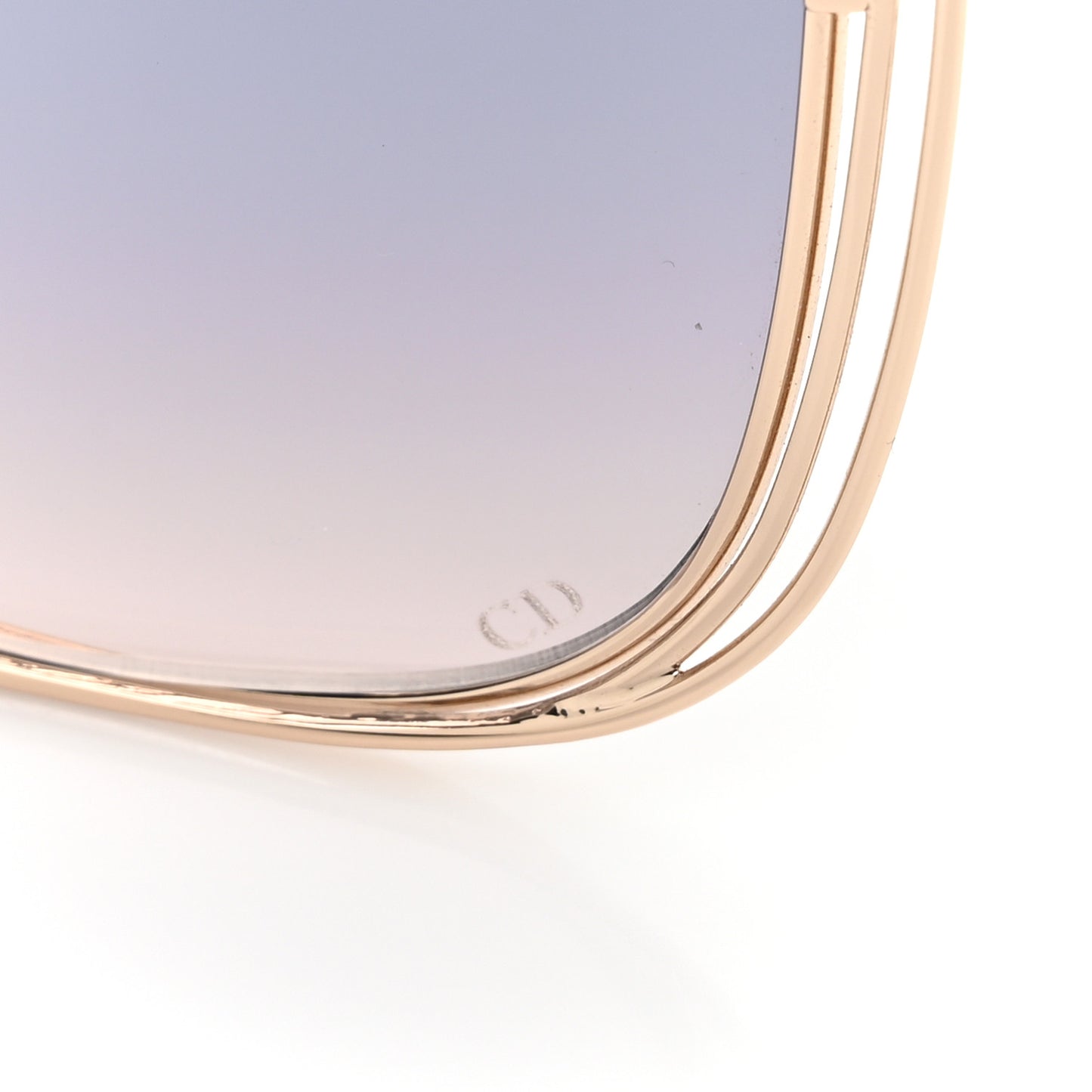 Metal FilDior S1U Square Sunglasses Gold