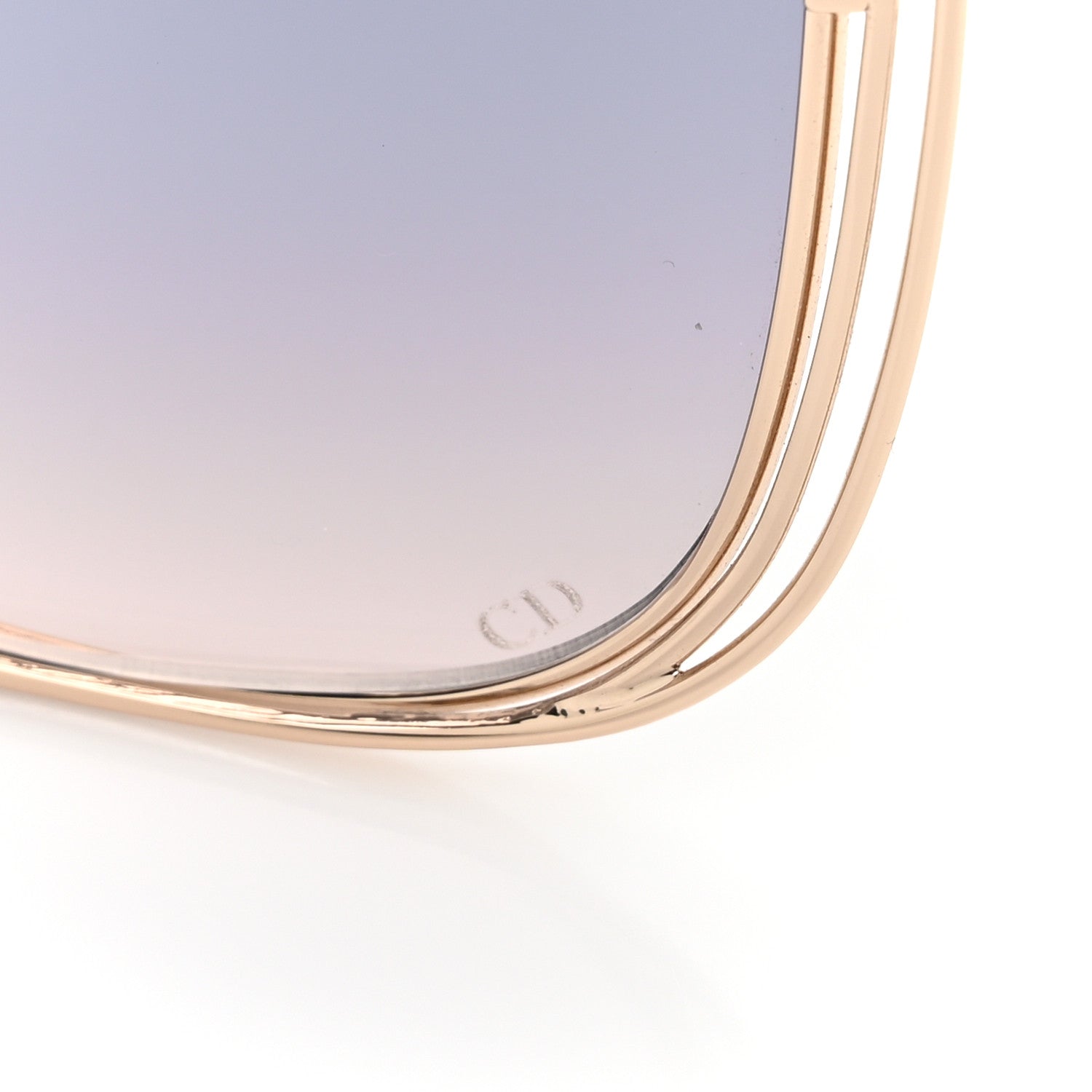 Christian Dior Metal FilDior S1U Square Sunglasses Gold 8 of 9