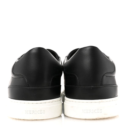Hermes Calfskin Mens Day Sneakers 40 Black 6 of 13