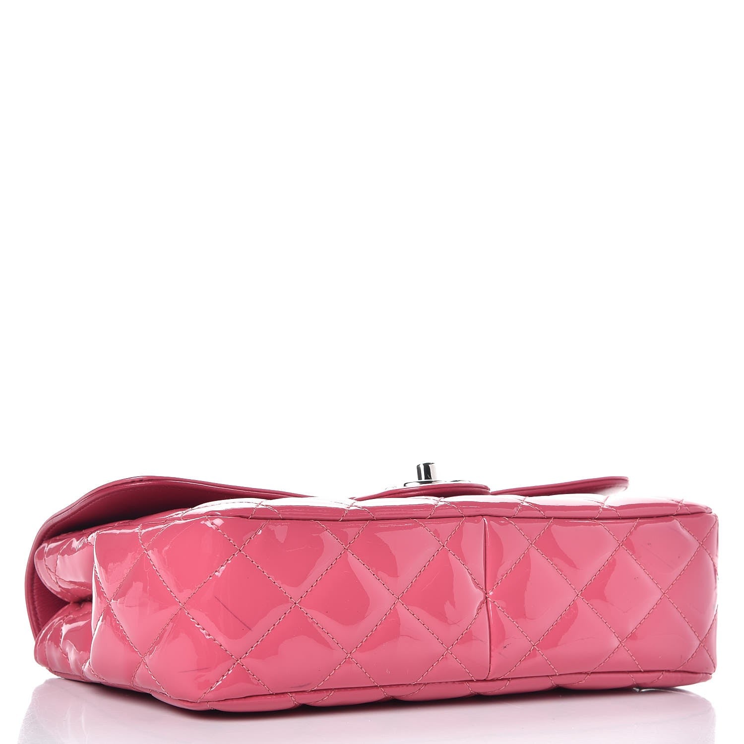 Chanel Patent Quilted Large Coco Shine Flap Pink 4 of 11