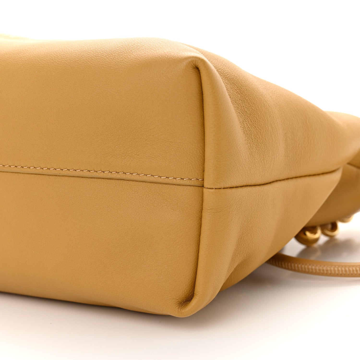Loewe Mellow Nappa Donut Medium Chain Flamenco Knot Clutch Sahara 10 of 10