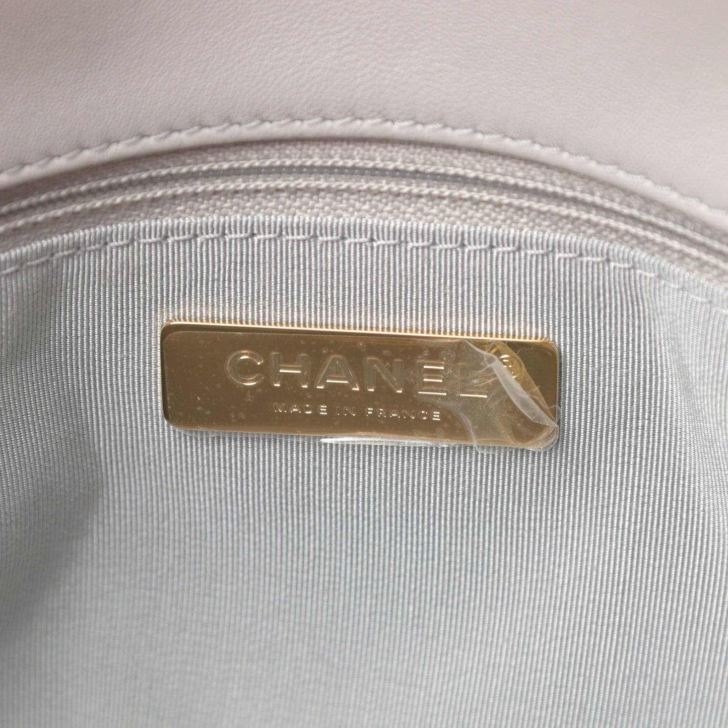 Lambskin Quilted Medium Chanel 19 Flap Grey