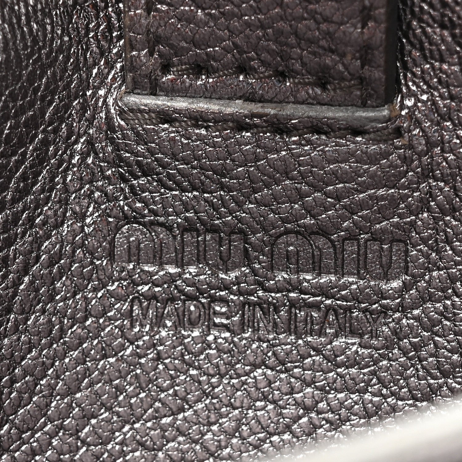 Miu Miu Calfskin Crystal Crossbody Silver 6 of 14