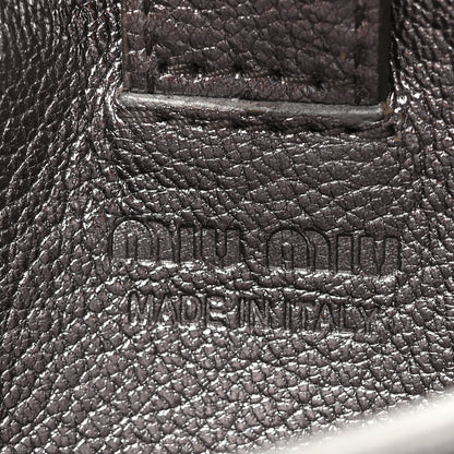 Miu Miu Calfskin Crystal Crossbody Silver 6 of 14