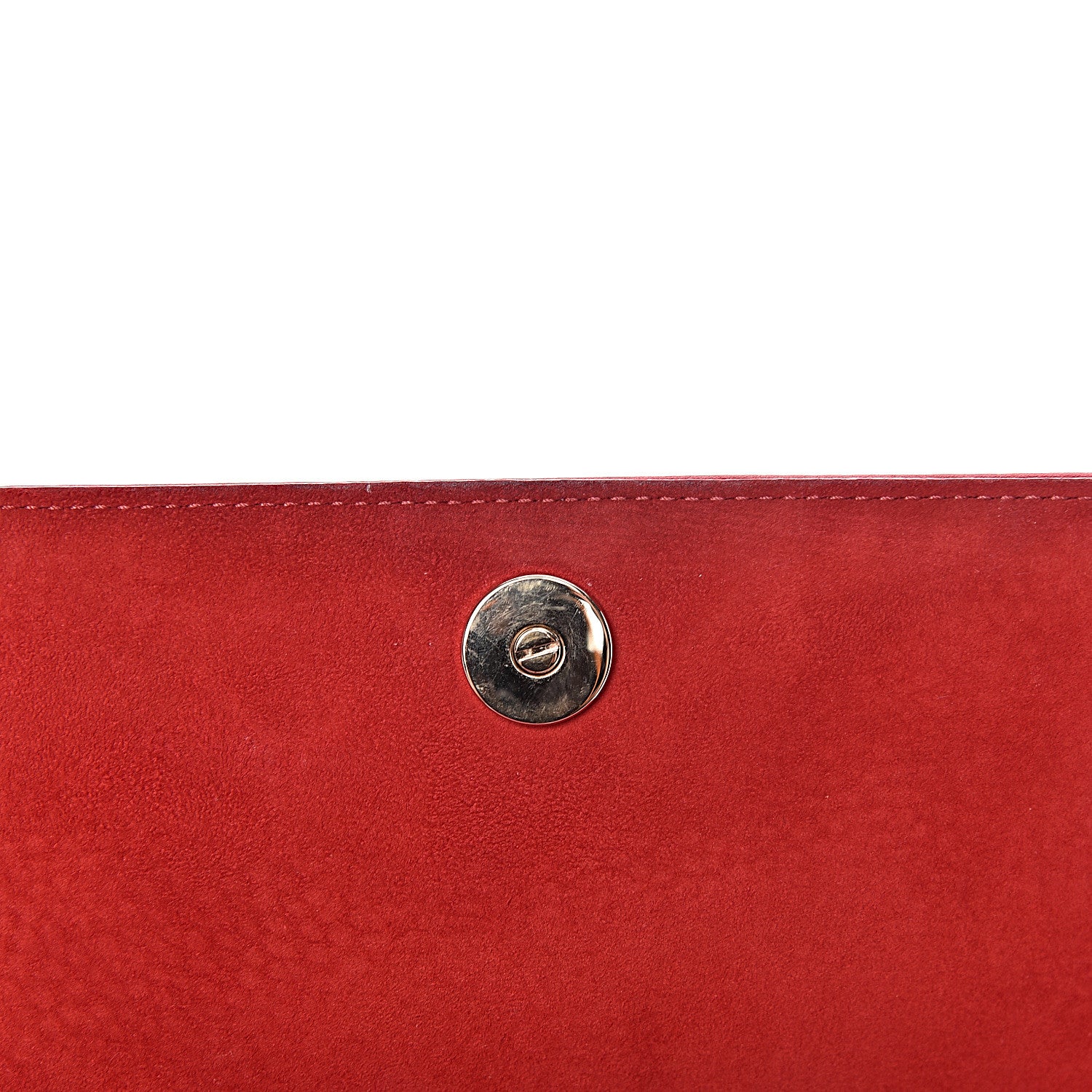 Christian Dior Grained Calfskin Diorama Wallet on Chain Pouch Red 7 of 10