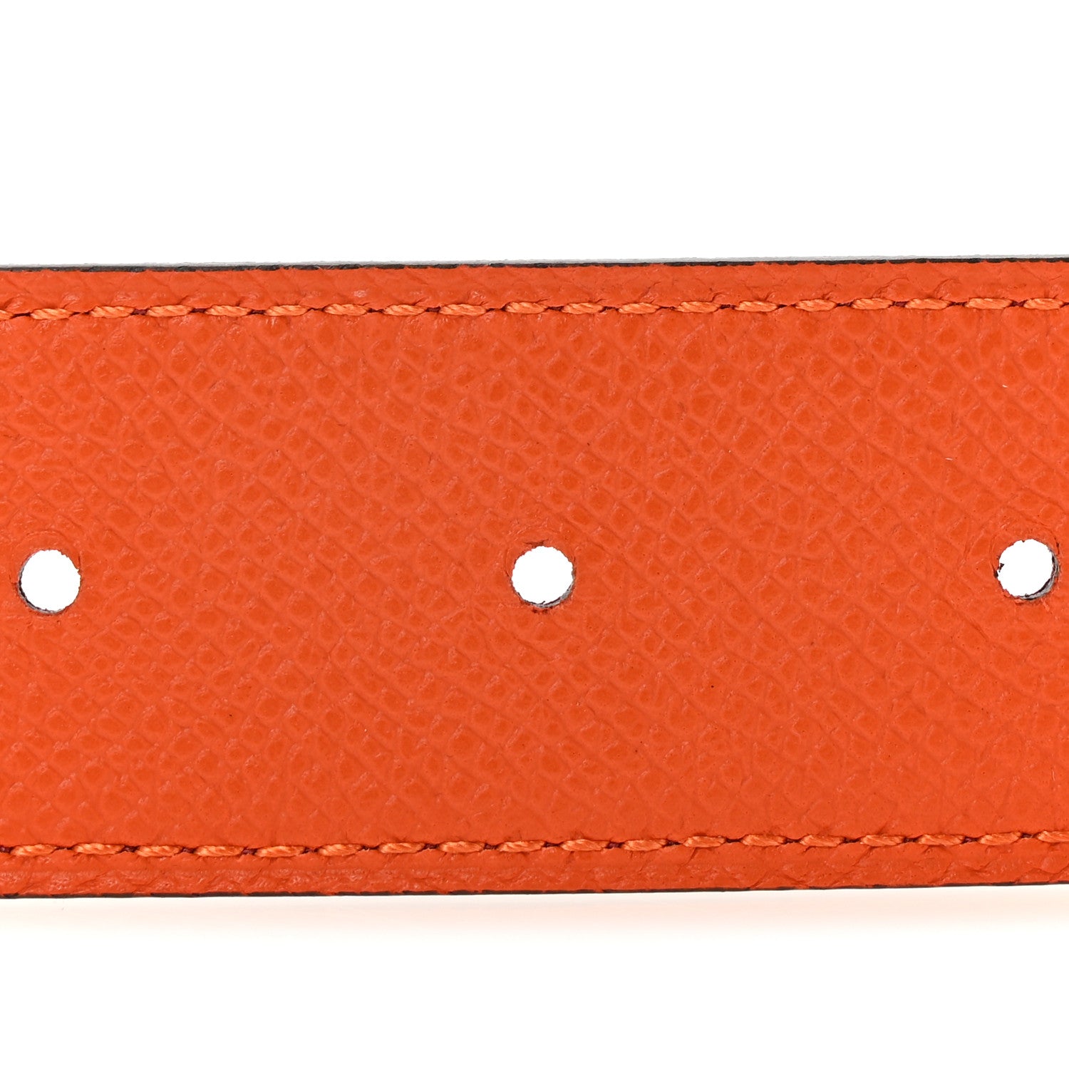 Hermes Swift Epsom 32mm Chaine D'Ancre Belt 90 36 Orange Rouge H 4 of 6