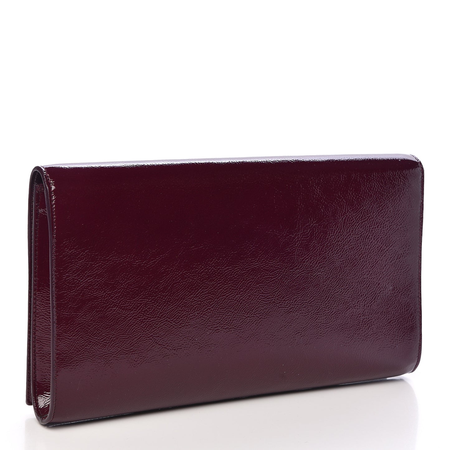 Textured Patent Monogram Large Belle De Jour Clutch Purple