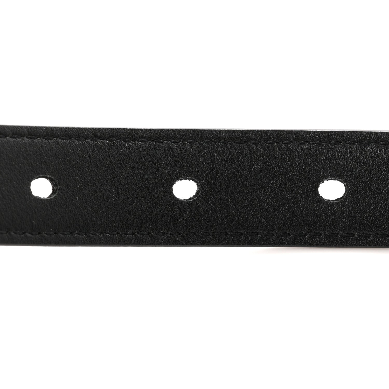Saint Laurent Smooth Calfskin Monogram Square Buckle Belt 70 28 Black 6 of 7