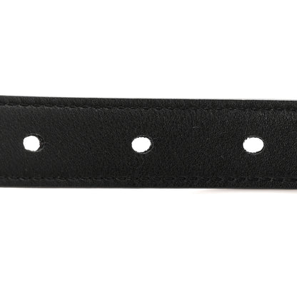 Saint Laurent Smooth Calfskin Monogram Square Buckle Belt 70 28 Black 6 of 7