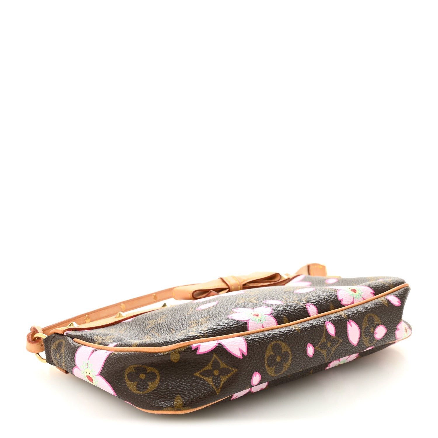 Louis Vuitton Monogram Cherry Blossom Pochette Accessories Brown