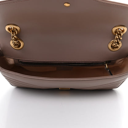 Gucci Calfskin Matelasse Small GG Marmont Shoulder Bag Porcelain Rose 5 of 9