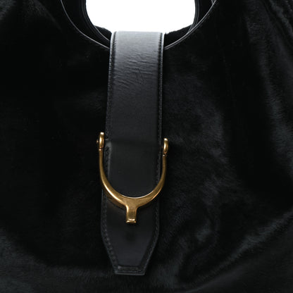 Gucci Calf Hair Large Soft Stirrup Shoulder Bag 7 of 9