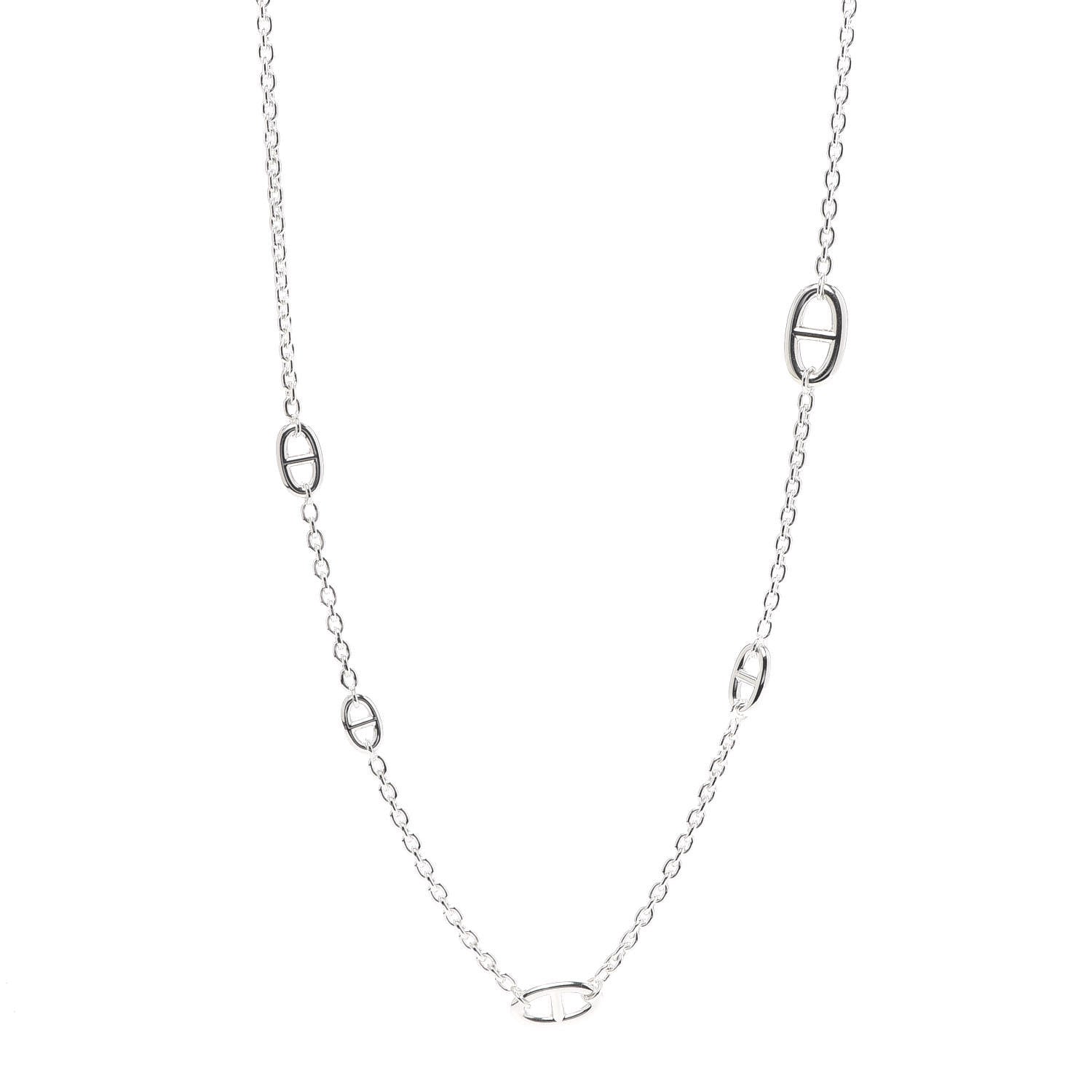 Hermes Sterling Silver Farandole Necklace 120 1 of 5