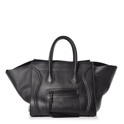 Celine Supple Calfskin Medium Phantom Luggage Black 1 of 12