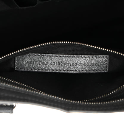 Balenciaga Agneau Classic Silver Hardware S City Logo Strap Gris Fossile White 7 of 10