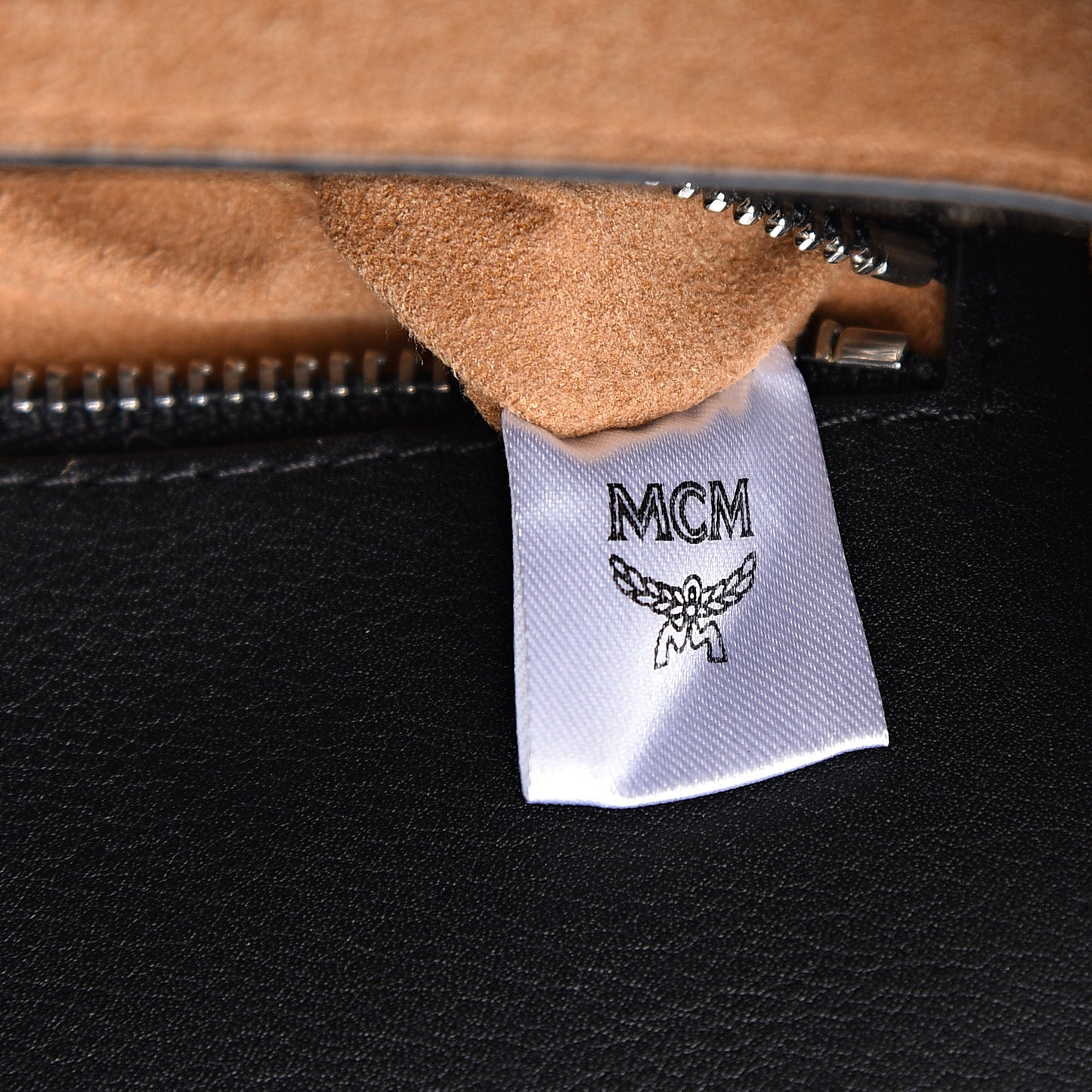Calfskin Visetos Mini Patricia Crossbody Bag Black Eden