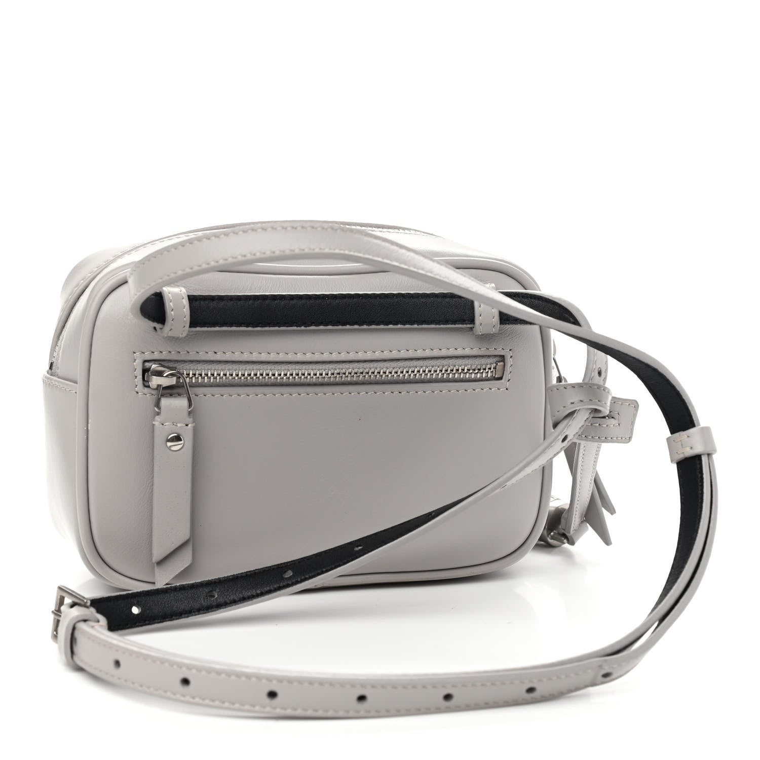 Saint Laurent Calfskin Matelasse Monogram Lou Belt Bag Grey 2 of 8