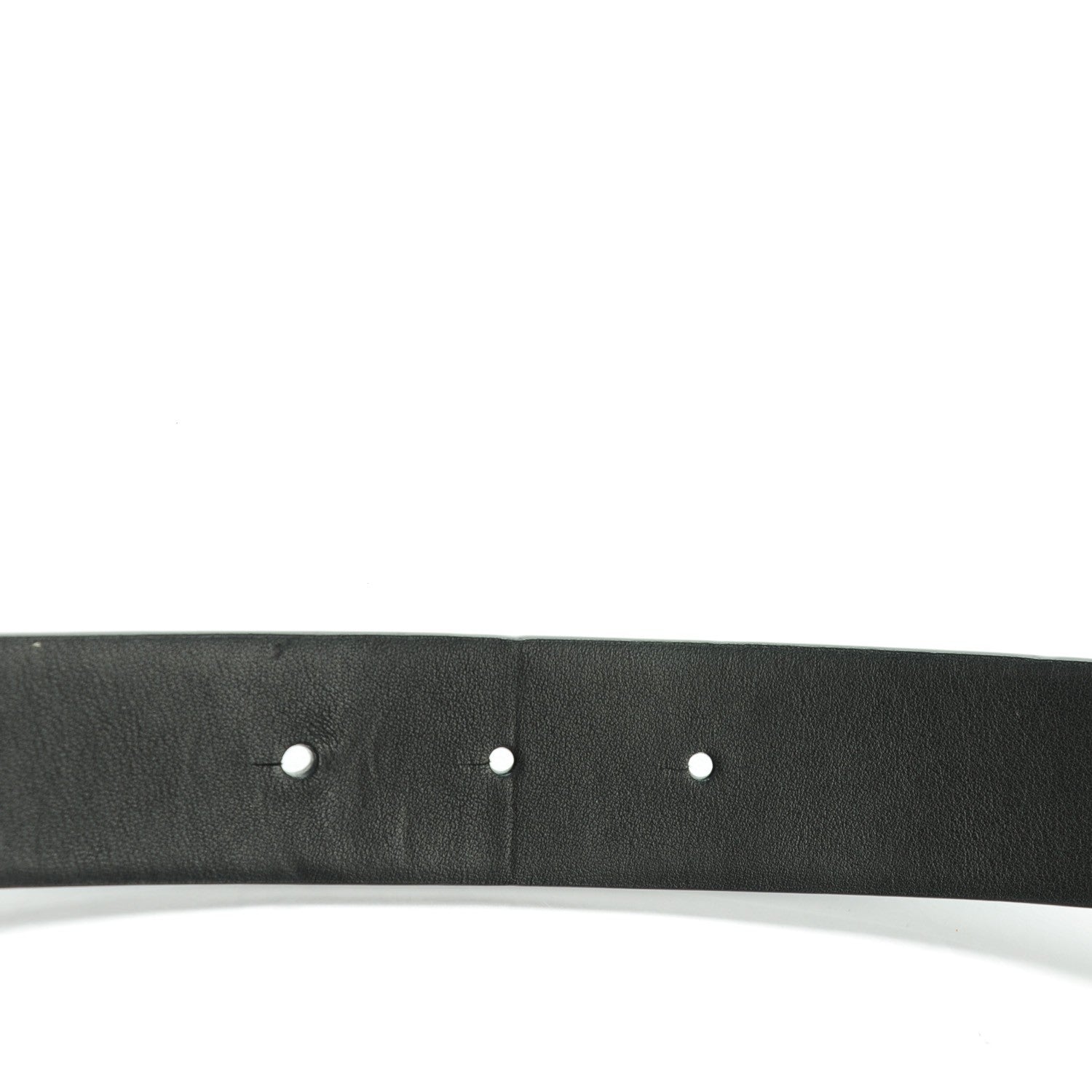 Chanel Calfskin CC Reversible Skinny Belt 95 38 Black Navy 5 of 10