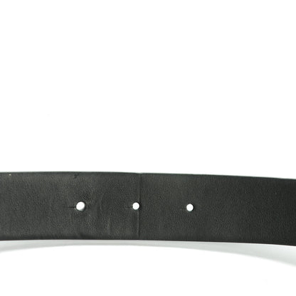Chanel Calfskin CC Reversible Skinny Belt 95 38 Black Navy 5 of 10