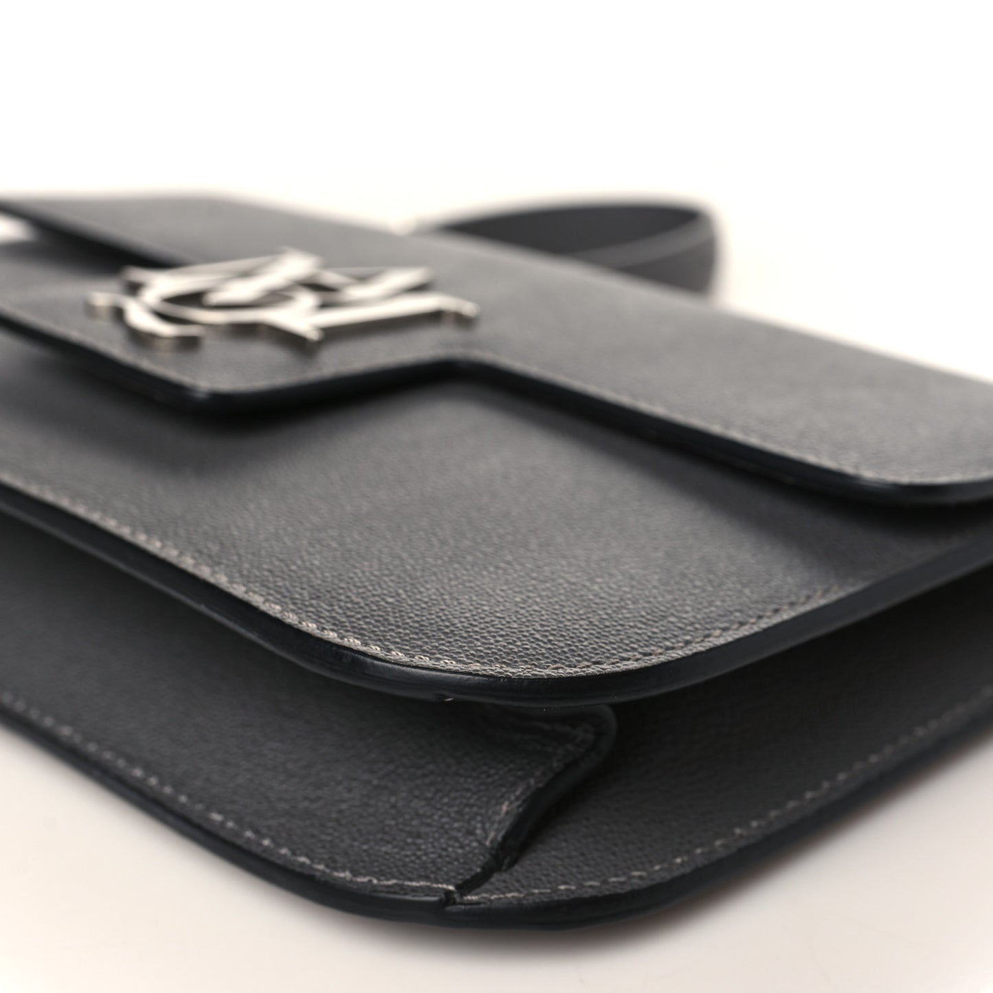 Calfskin Medium Insignia Flap Grey
