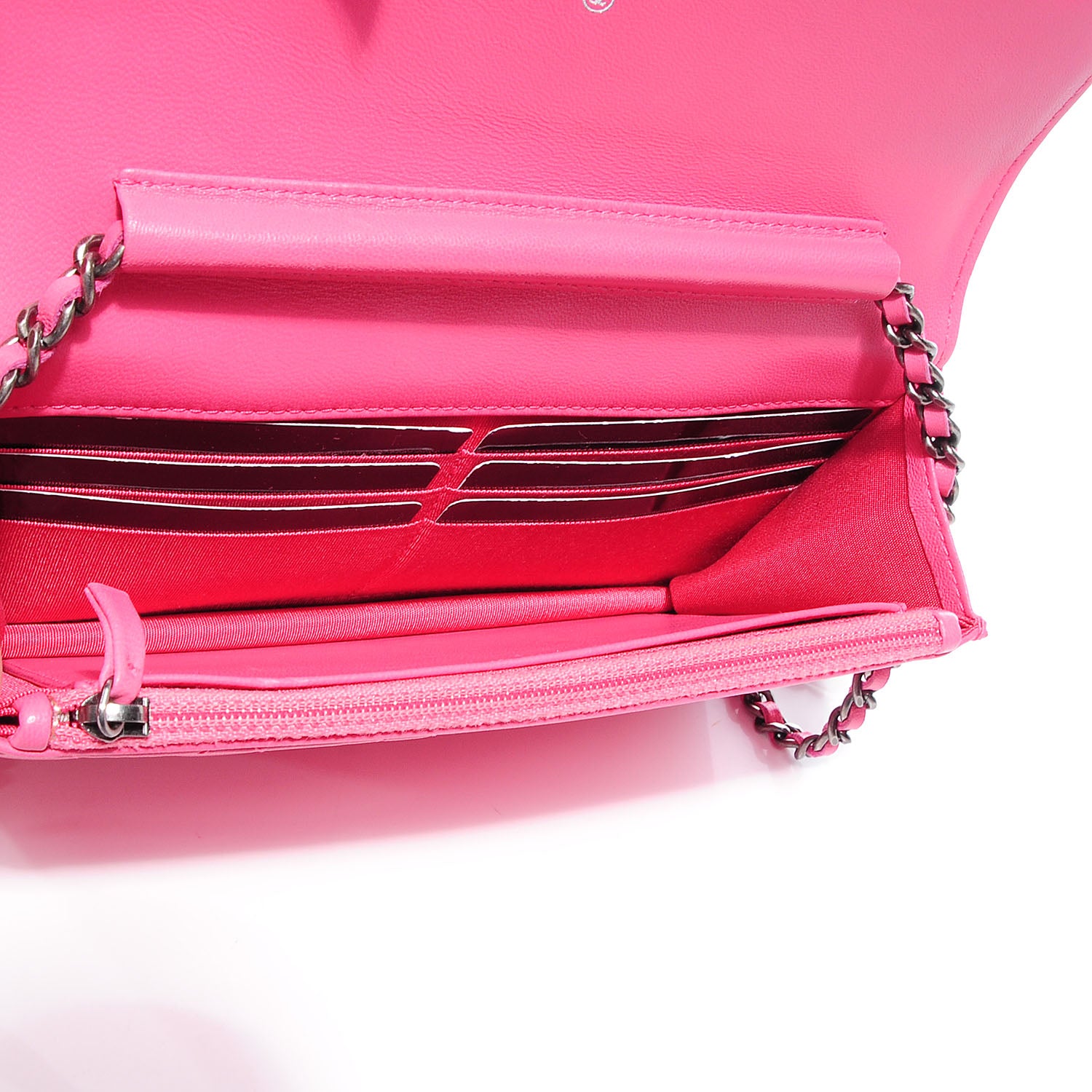 Chanel Lambskin Boy Wallet on Chain WOC Pink 6 of 9