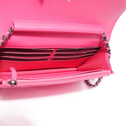 Chanel Lambskin Boy Wallet on Chain WOC Pink 6 of 9
