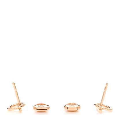 Hermes 18K Rose Gold PM Echappee Earrings 3 of 5