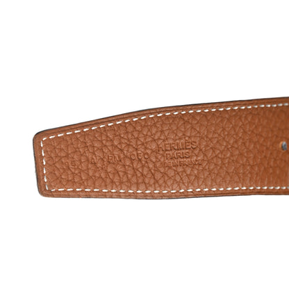 Hermes Swift Togo 32mm H Belt 95 Black Gold 5 of 5