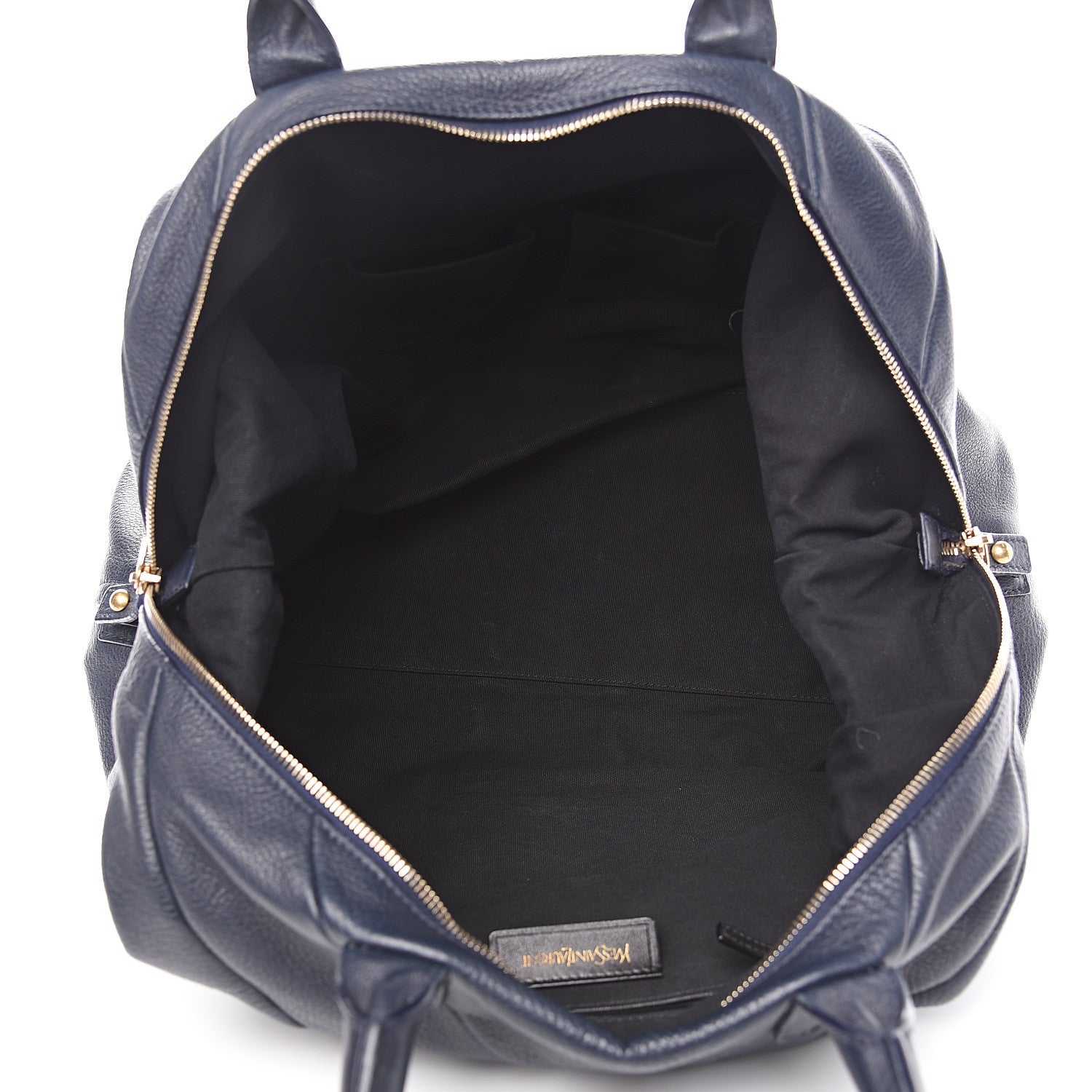 Saint Laurent Lambskin Medium Easy Sac Navy 4 of 11