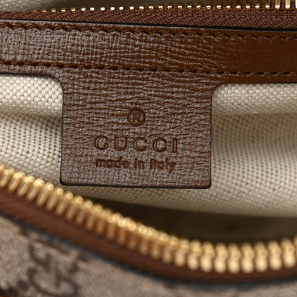 Gucci GG Supreme Monogram Azalea Calfskin Fake/Not Small Retro Interlocking G Belt Bag Beige Ebony Brown Sugar 6 of 8