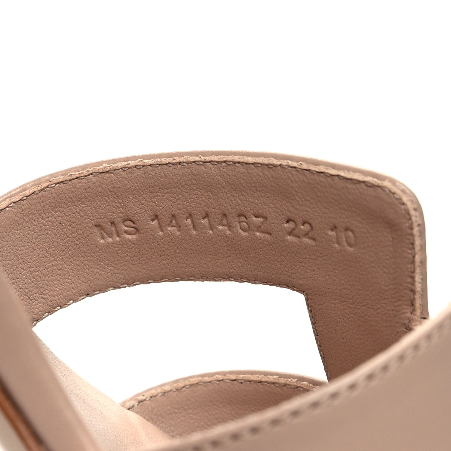 Hermes Calfskin Oasis Sandals 37 Beige Nude 6 of 9