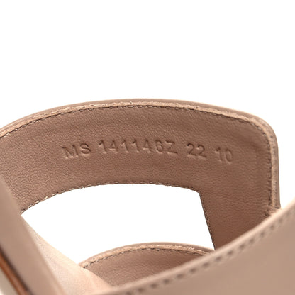 Hermes Calfskin Oasis Sandals 37 Beige Nude 6 of 9