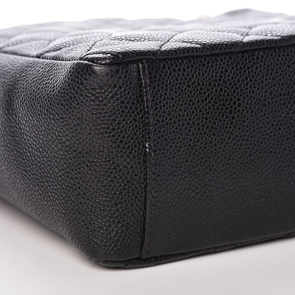 Chanel Caviar Quilted Petit Shopping Tote PST Black 7 of 10