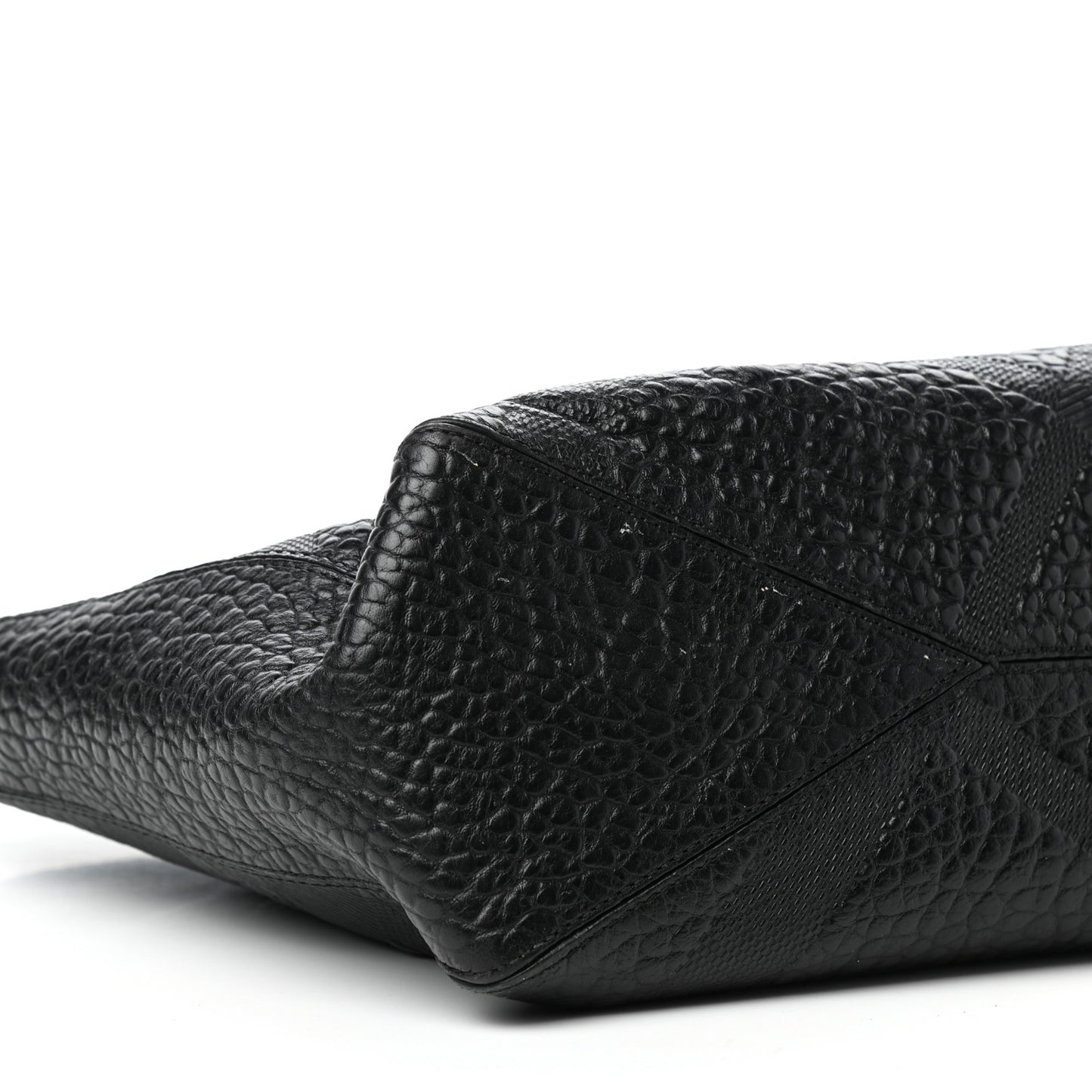 Heritage Grain Check Embossed Medium Dewsbury Tote Black