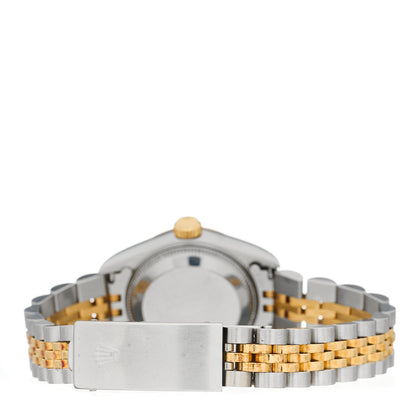 Rolex Stainless Steel 18K Yellow Gold Diamond 26mm Oyster Perpetual Datejust Watch Champagne 69173 3 of 4