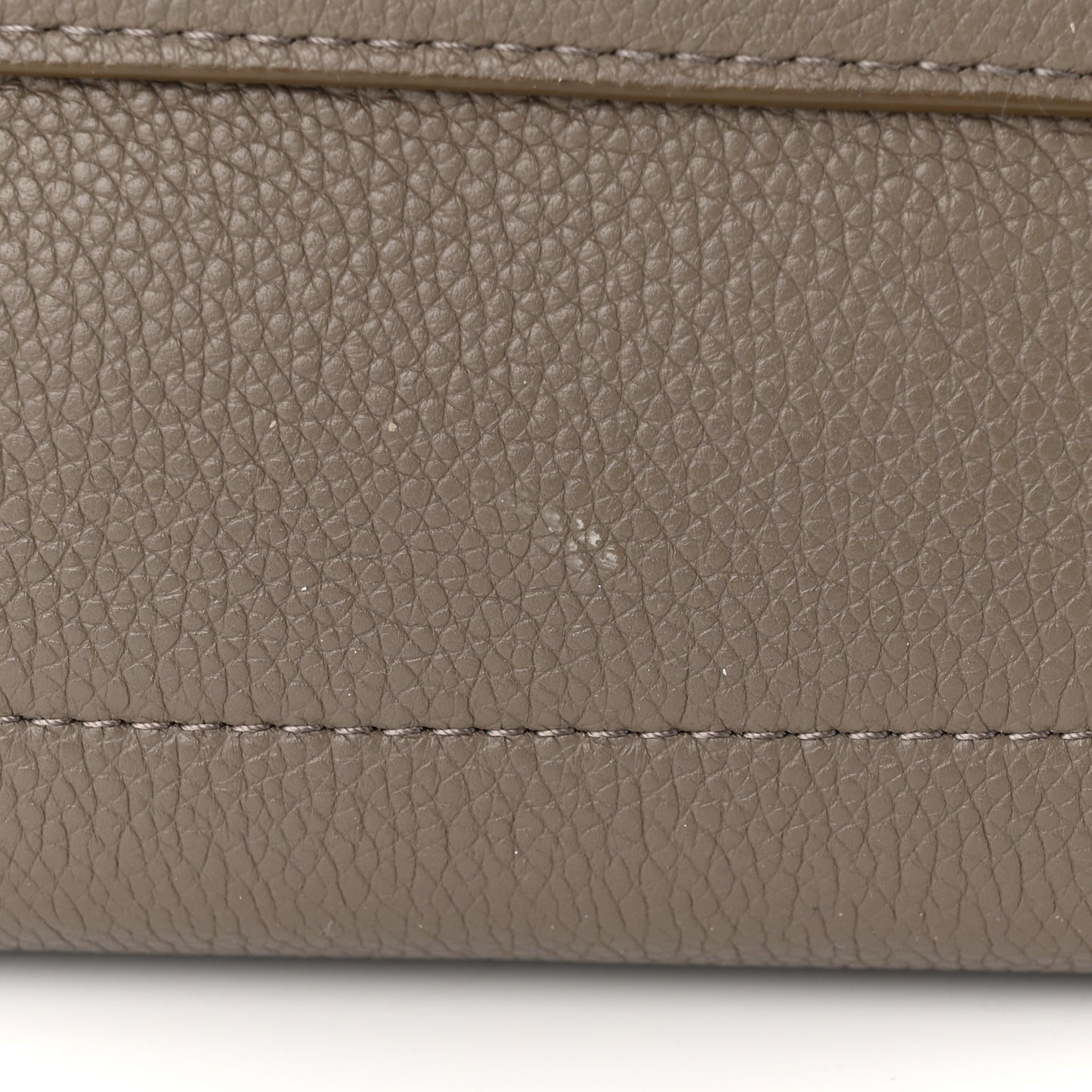 Soft Grained Calfskin Sangle Bucket Bag Taupe