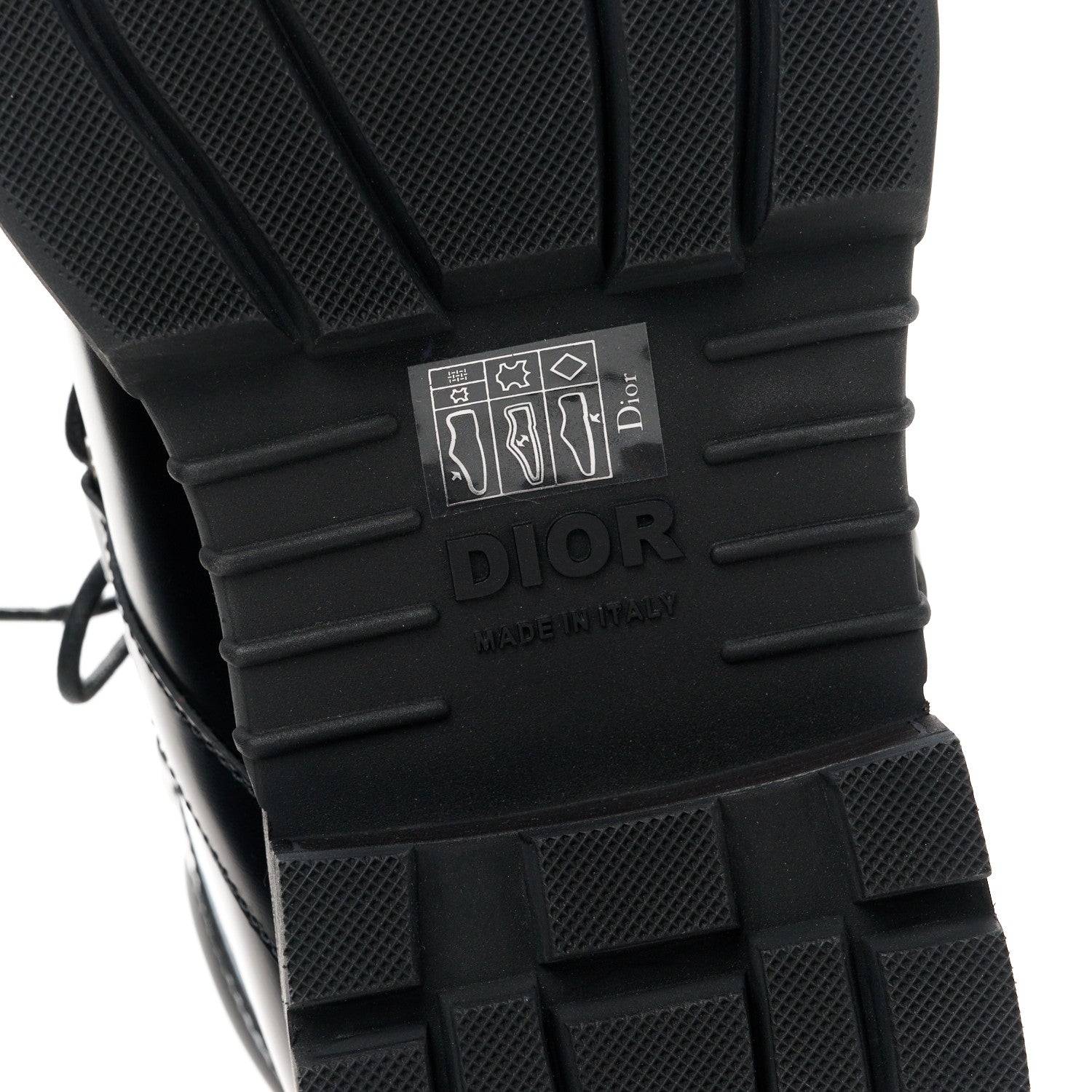 Christian Dior Oblique Calfskin Mens Explorer II Buckle Hiking Boots 45 Black Blue 6 of 9