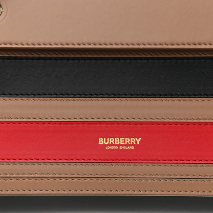Burberry Smooth Calfskin Striped Mini Pocket Bag Camel 7 of 9