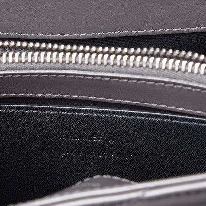 Saint Laurent Calfskin Y Quilted Monogram Small Loulou Chain Satchel Earth 7 of 11