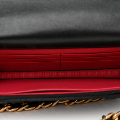 Chanel Lambskin Quilted Chanel 19 Wallet On Chain WOC Black 4 of 9
