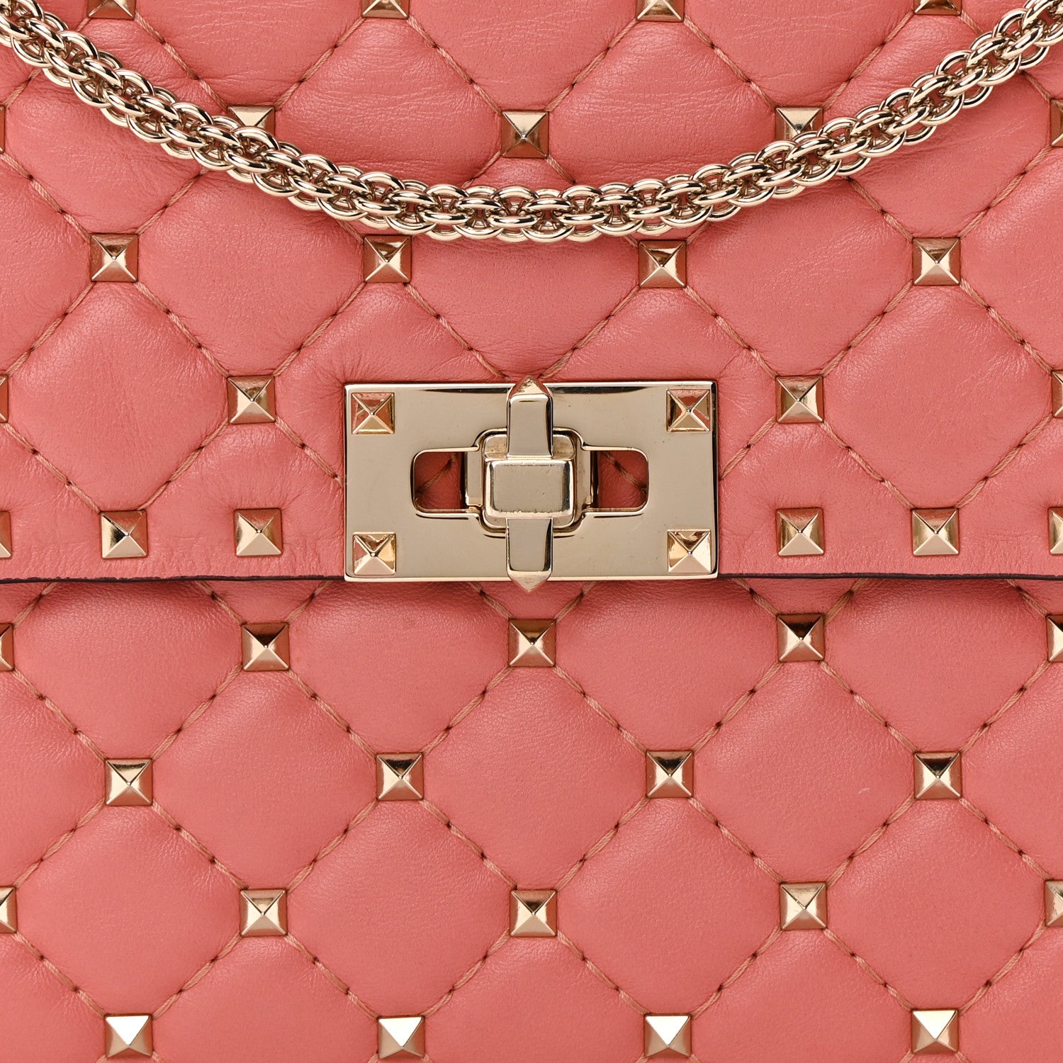 Valentino Garavani Nappa Medium Rockstud Spike Shoulder Bag Paradise Rose 9 of 11