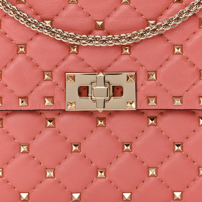 Valentino Garavani Nappa Medium Rockstud Spike Shoulder Bag Paradise Rose 9 of 11