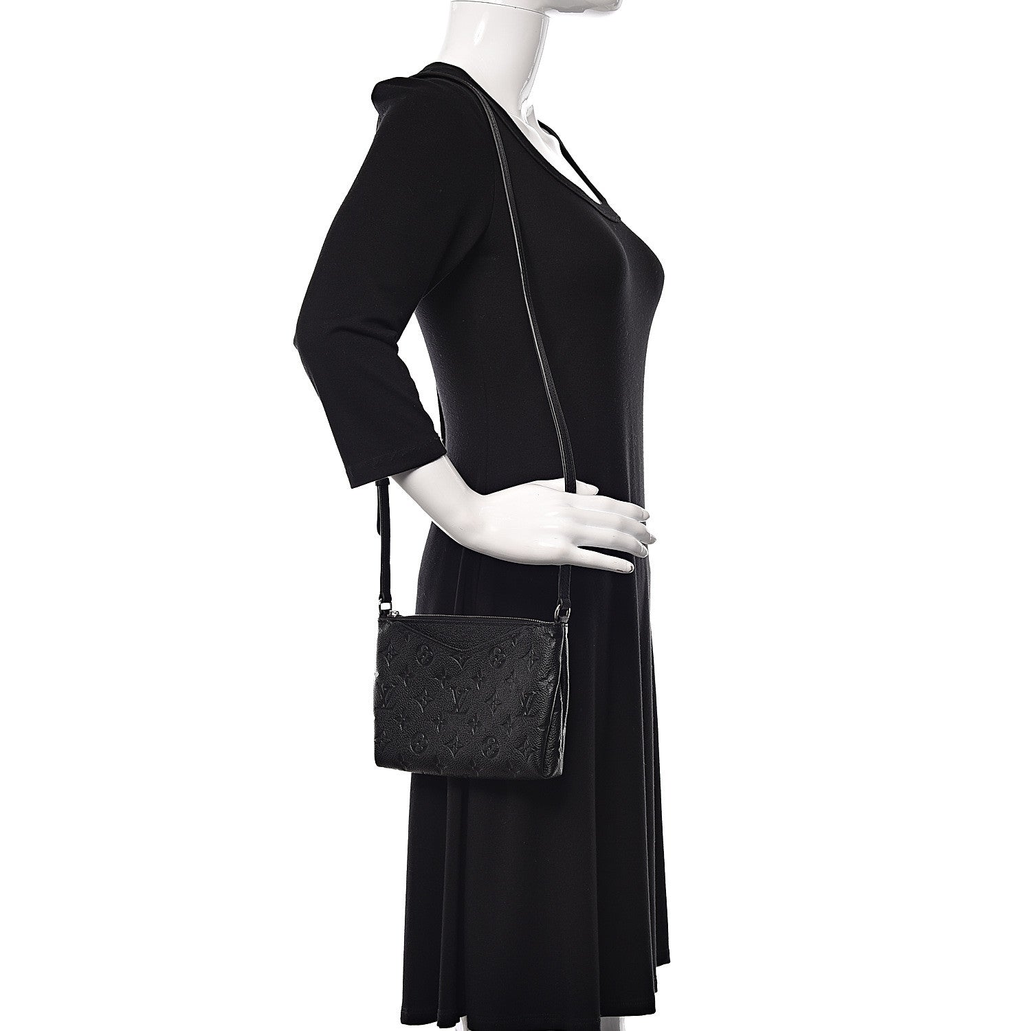 Louis Vuitton Empreinte Pallas Crossbody Black 2 of 8