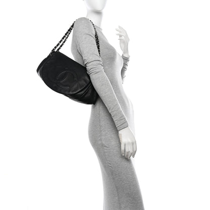 Chanel Caviar Half Moon Large Flap Black 2 of 11