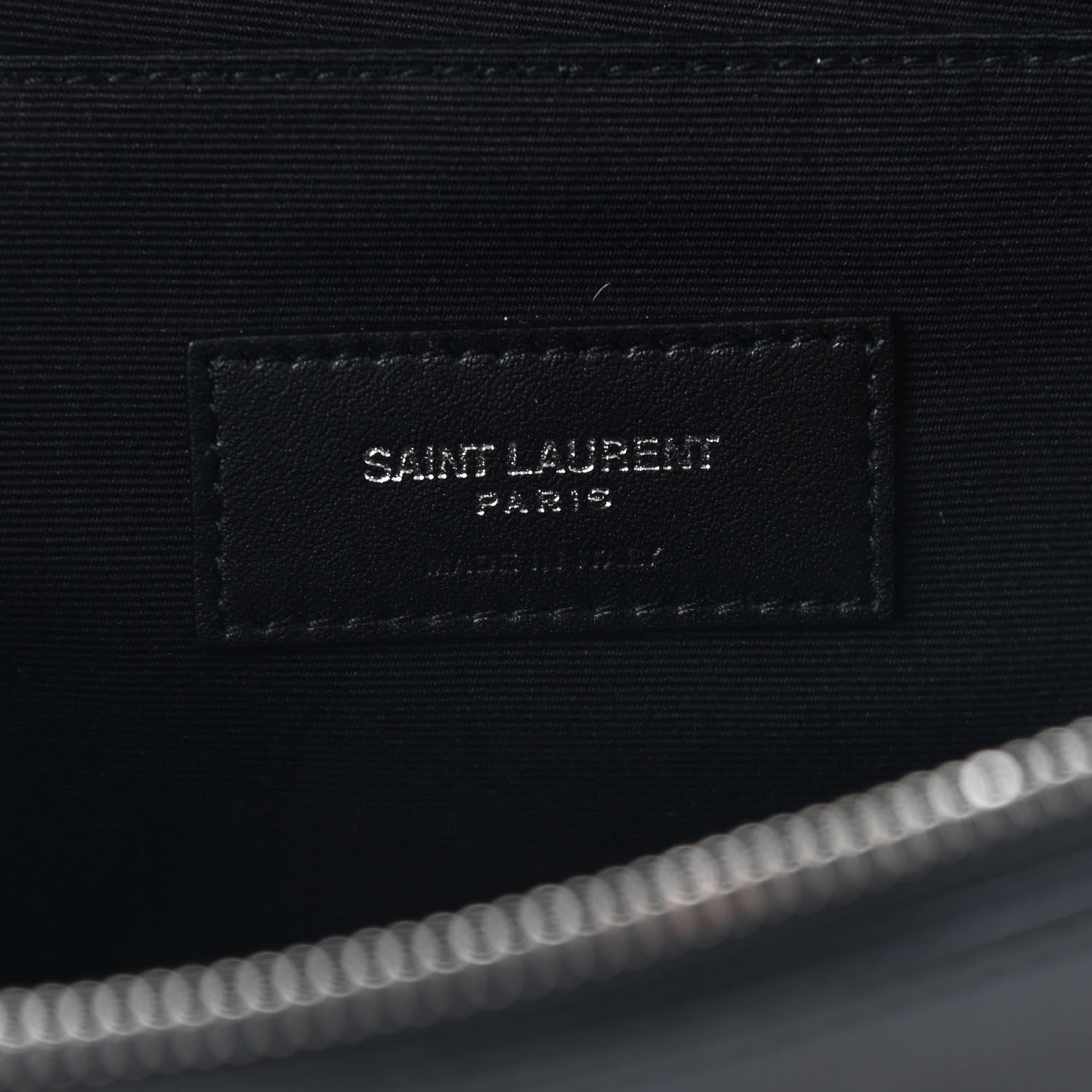 Saint Laurent Calfskin Monogram Belt Bag Black 6 of 8