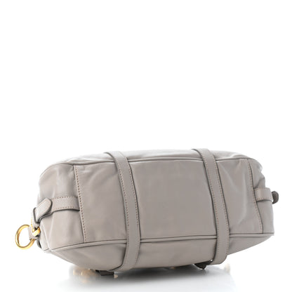 Prada Soft Calfskin Shopping Satchel Argilla 4 of 8